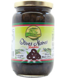 Olives noires rondelles les Vergers de Marrakech