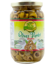 Olives vertes rondelles les Vergers de Marrakech