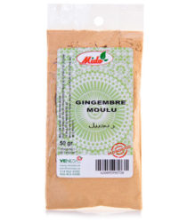 Epices gingembre moulu 50 gr