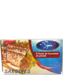 Conserve sardines à l'huile de tournesol et piment