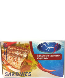 Conserve sardines à l'huile de tournesol et piment  